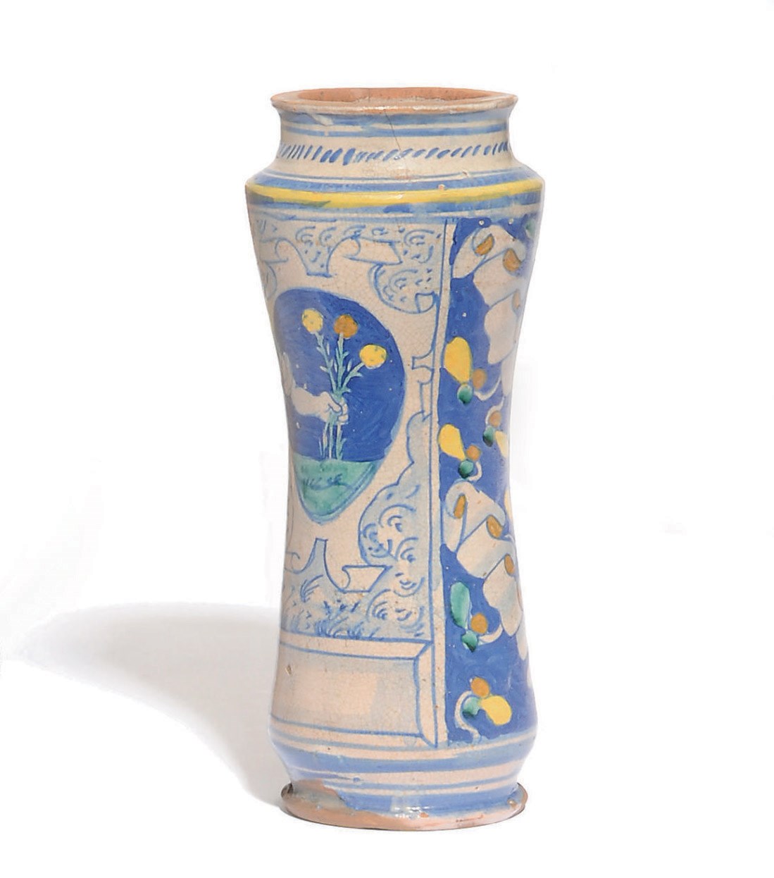 A TRAPANI MAIOLICA ARMORIAL ALBARELLO