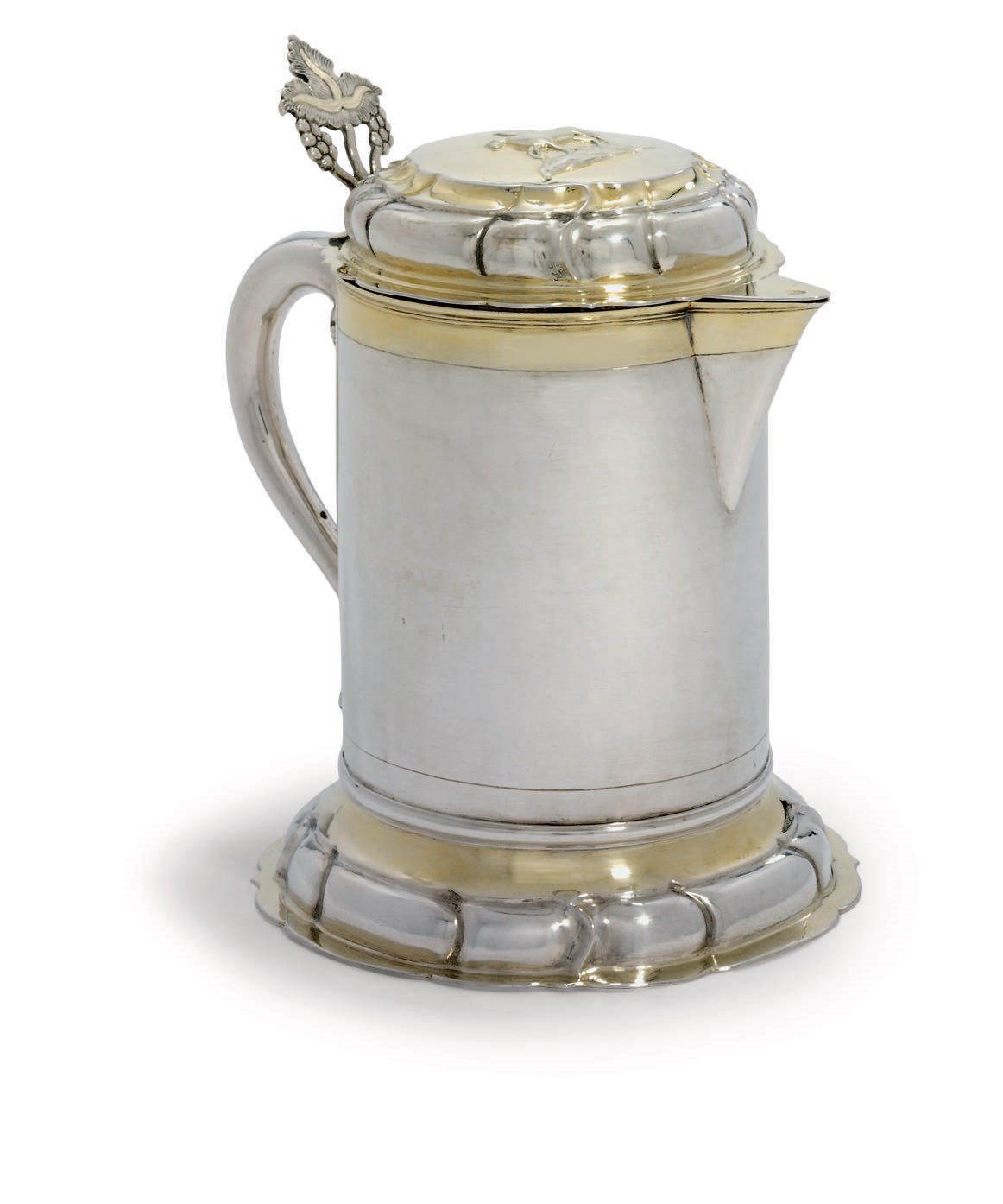 A BALTIC PARCEL-GILT FLAGON