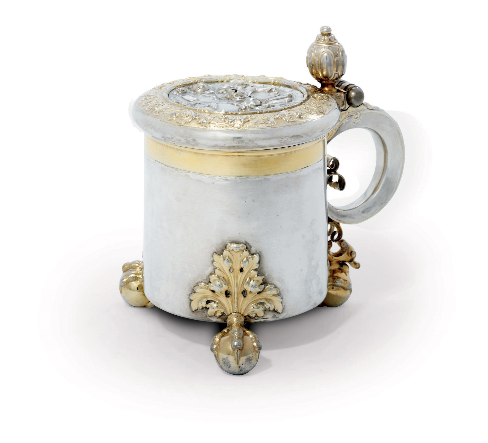 A BALTIC PARCEL-GILT SILVER TANKARD
