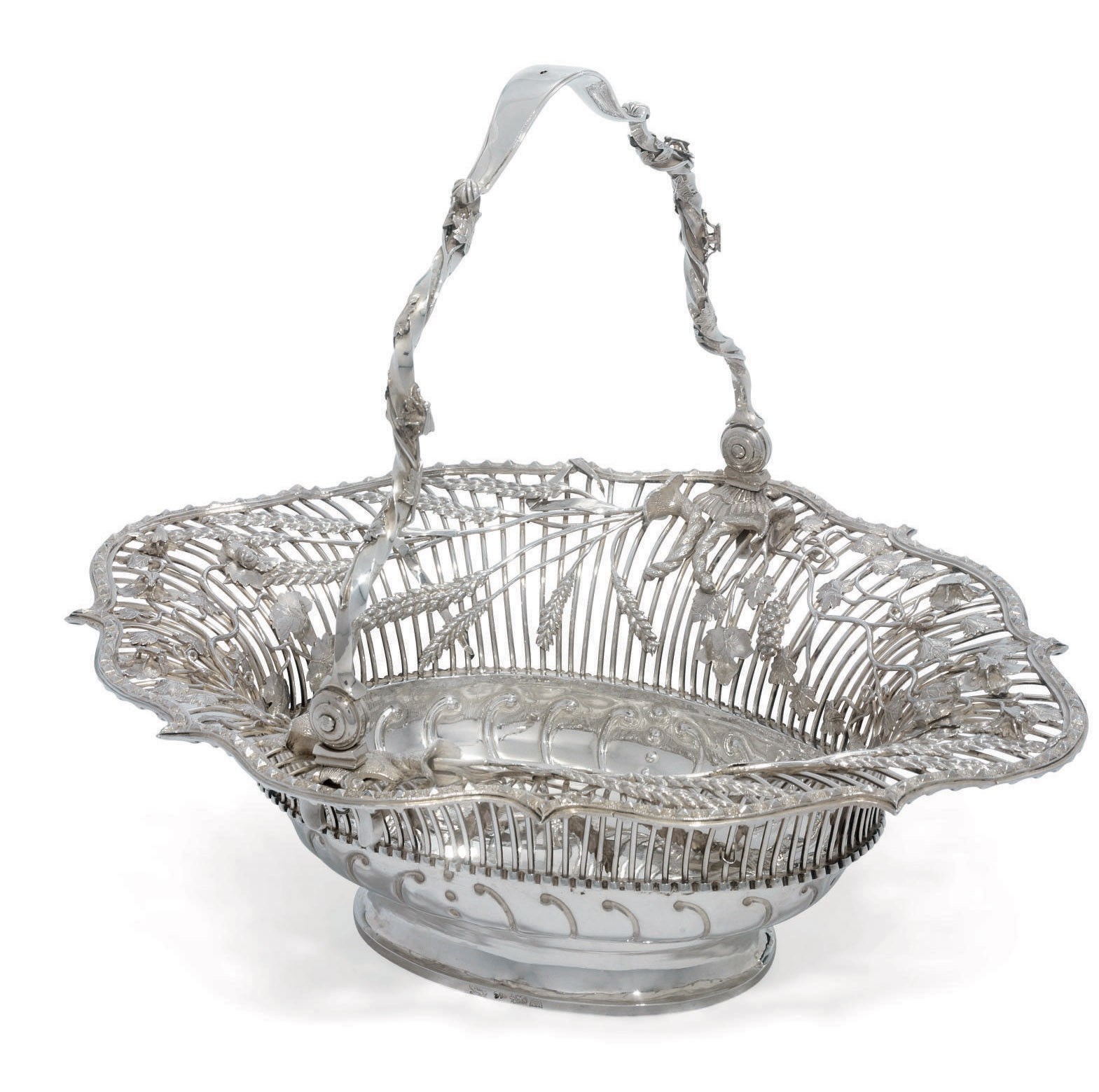 A DUTCH SILVER BASKET