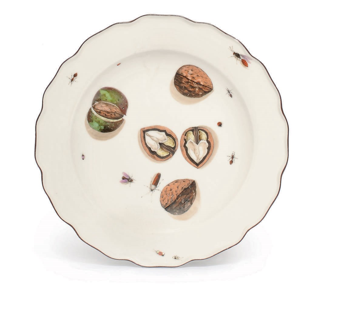 A MEISSEN TROMPE L'OEIL PLATE