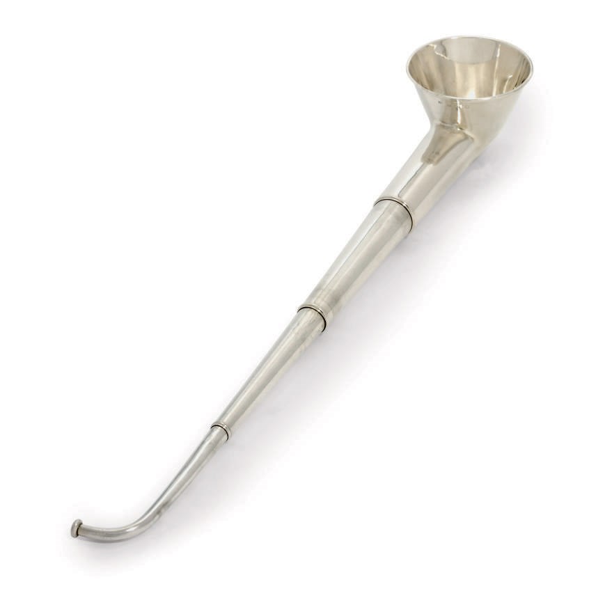 A GEORGE III SILVER EAR-TRUMPET