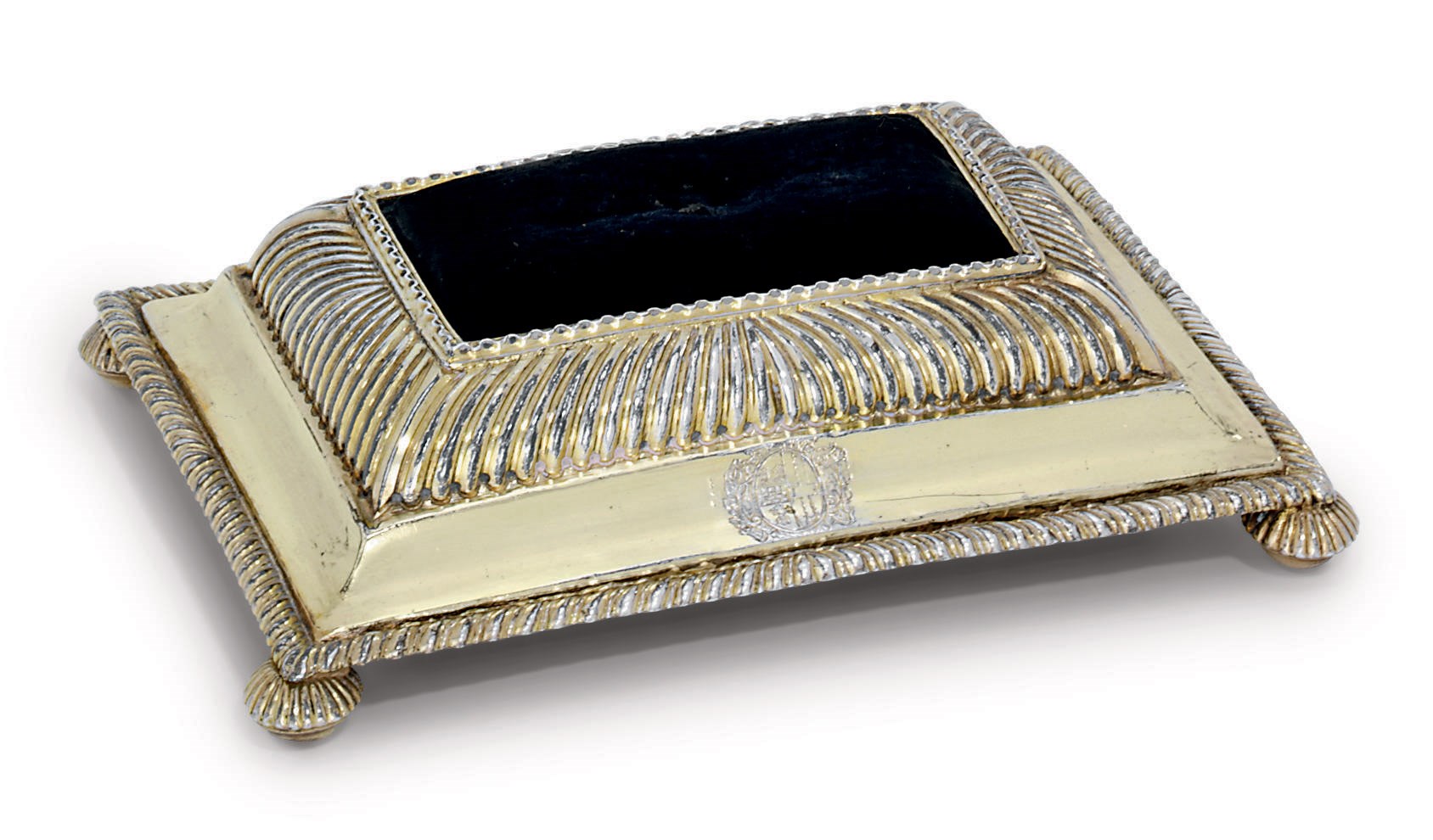 A WILLIAM III SILVER-GILT PIN CUSHION