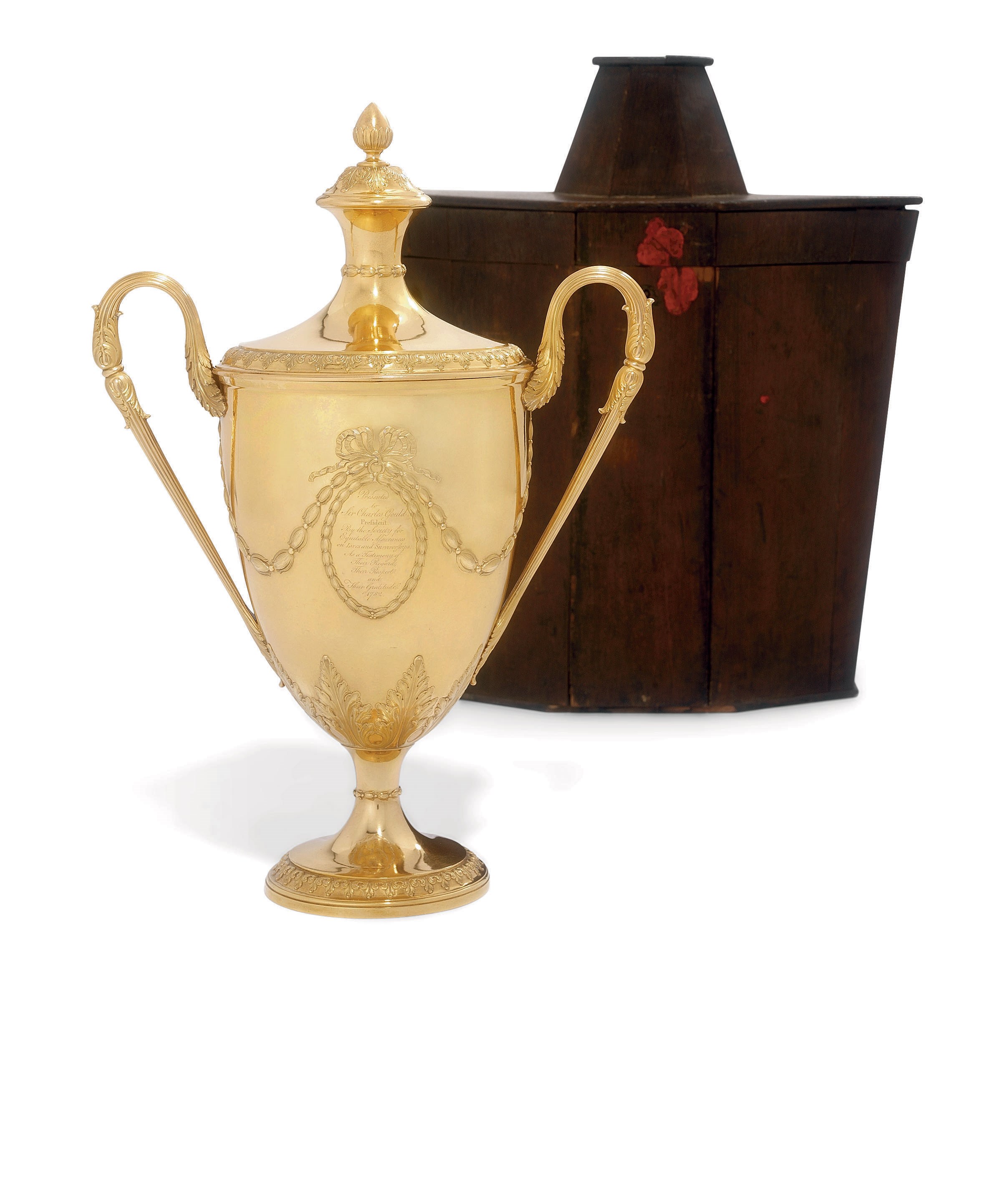 THE TREDEGAR GOLD CUP
A GEORGE III GOLD TWO-HANDLED CUP AND COVER