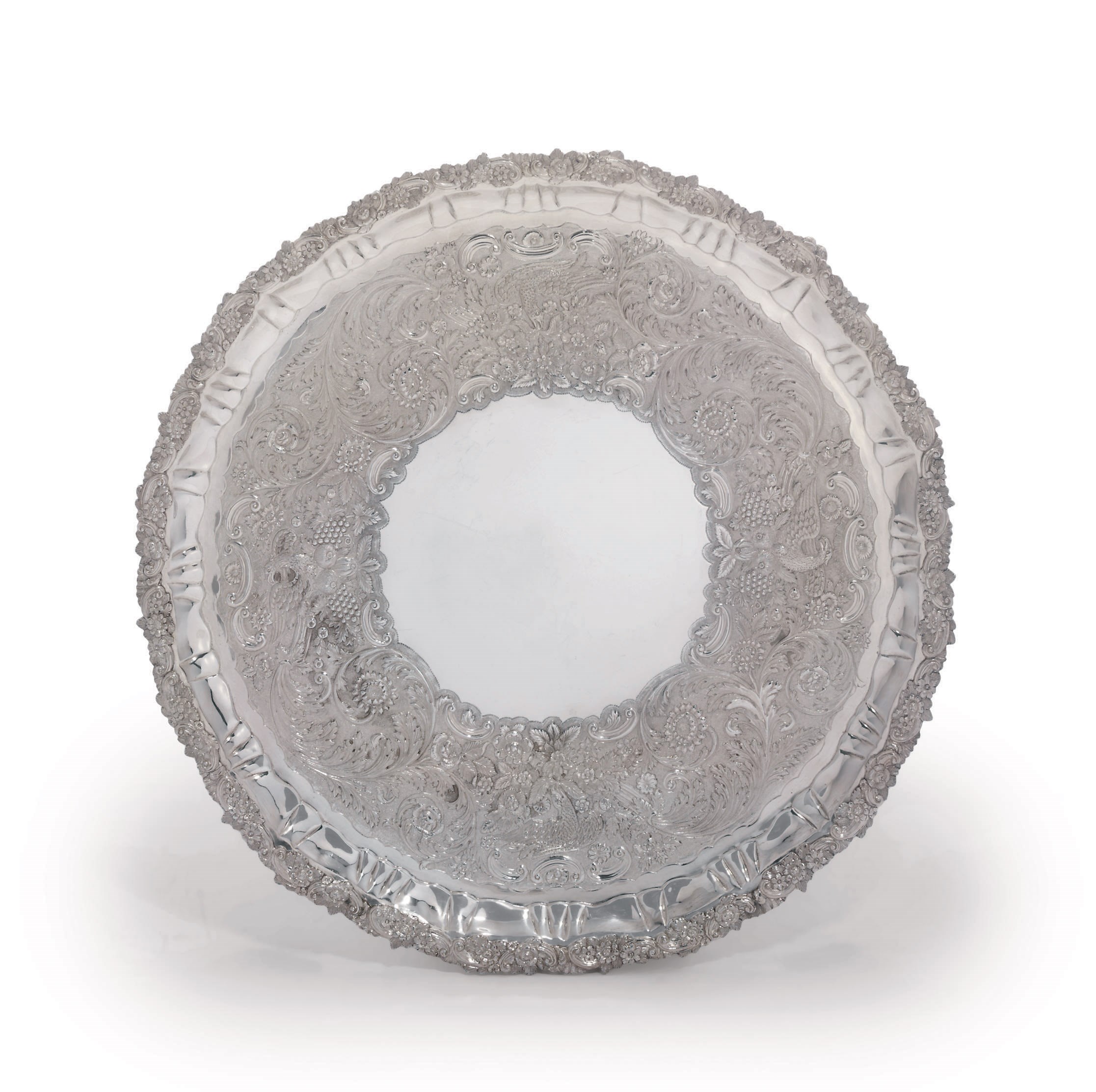 A WILLIAM IV IRISH SILVER SALVER