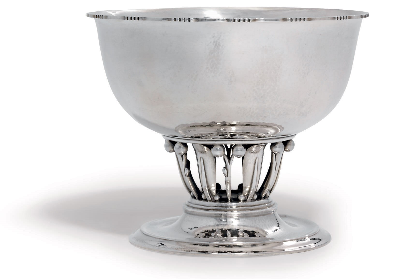A DANISH CENTREPIECE-BOWL DESIGNED BY GEORG JENSEN