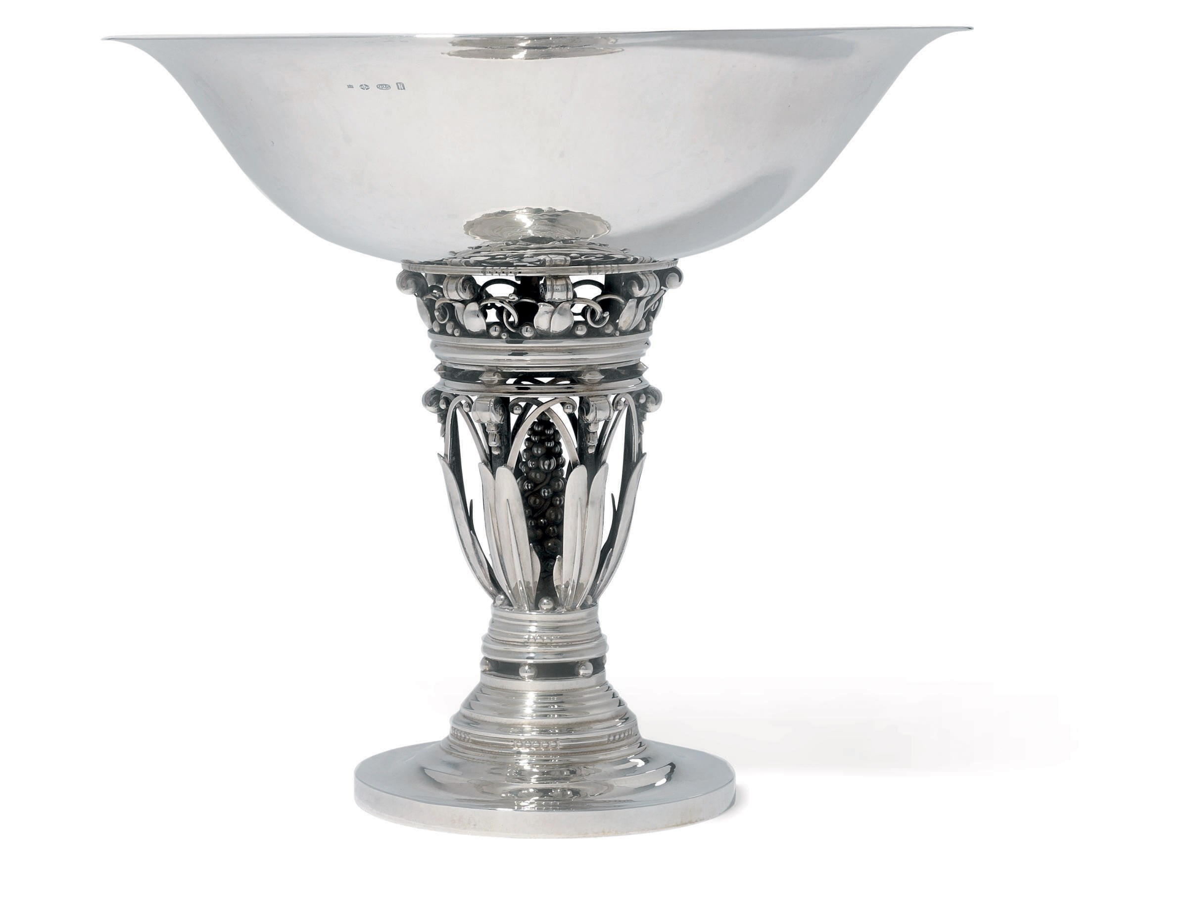 A DANISH CENTREPIECE-TAZZA DESIGNED BY JOHAN ROHDE