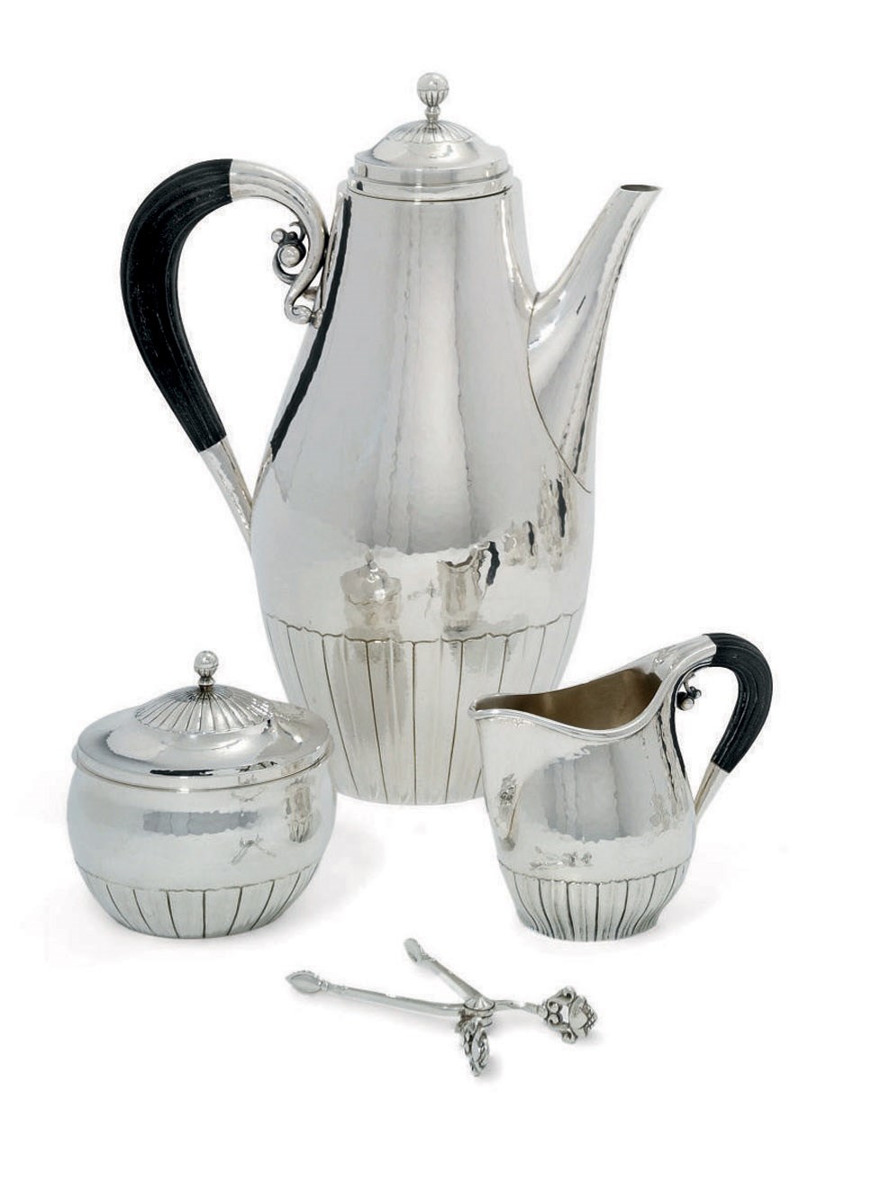 A DANISH FOUR-PIECE COFFEE-SERVICE DESIGNED BY JOHAN ROHDE
