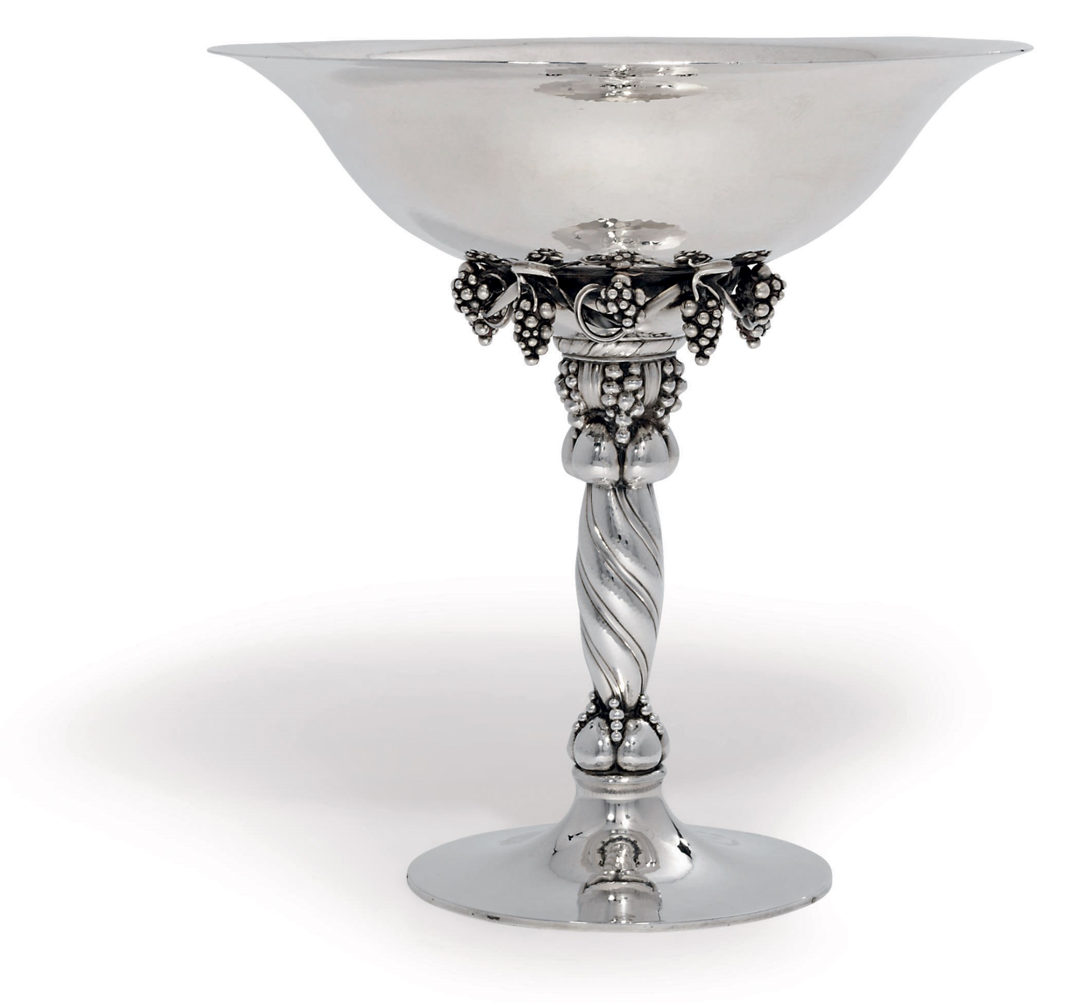 A DANISH TAZZA DESIGNED BY GEORG JENSEN