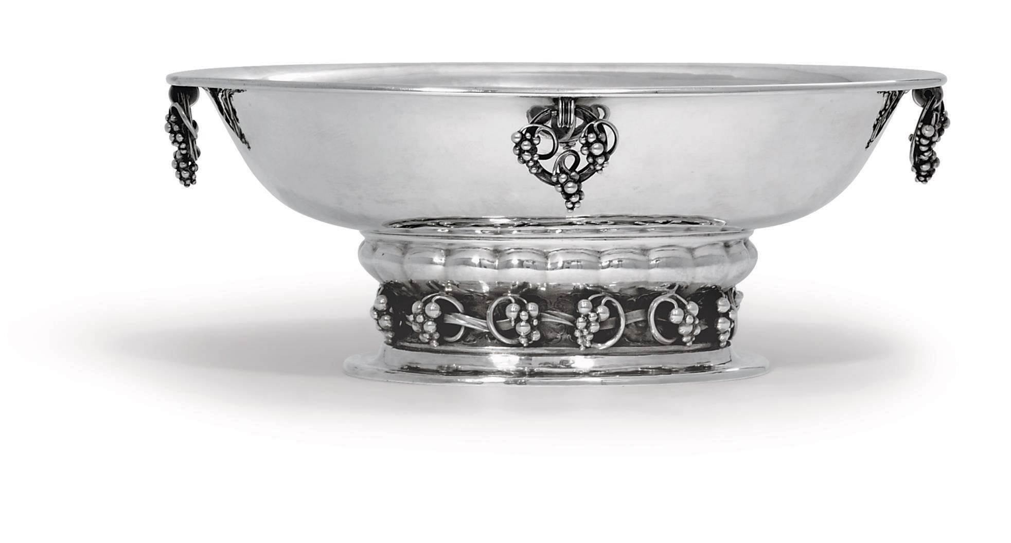 A DANISH CENTREPIECE-BOWL DESIGNED BY GEORG JENSEN