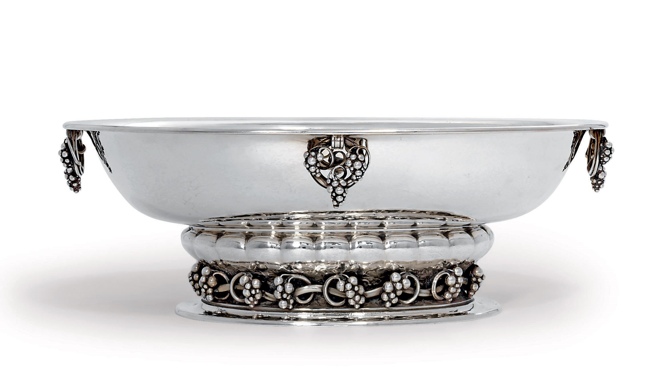 A DANISH CENTREPIECE-BOWL DESIGNED BY GEORG JENSEN