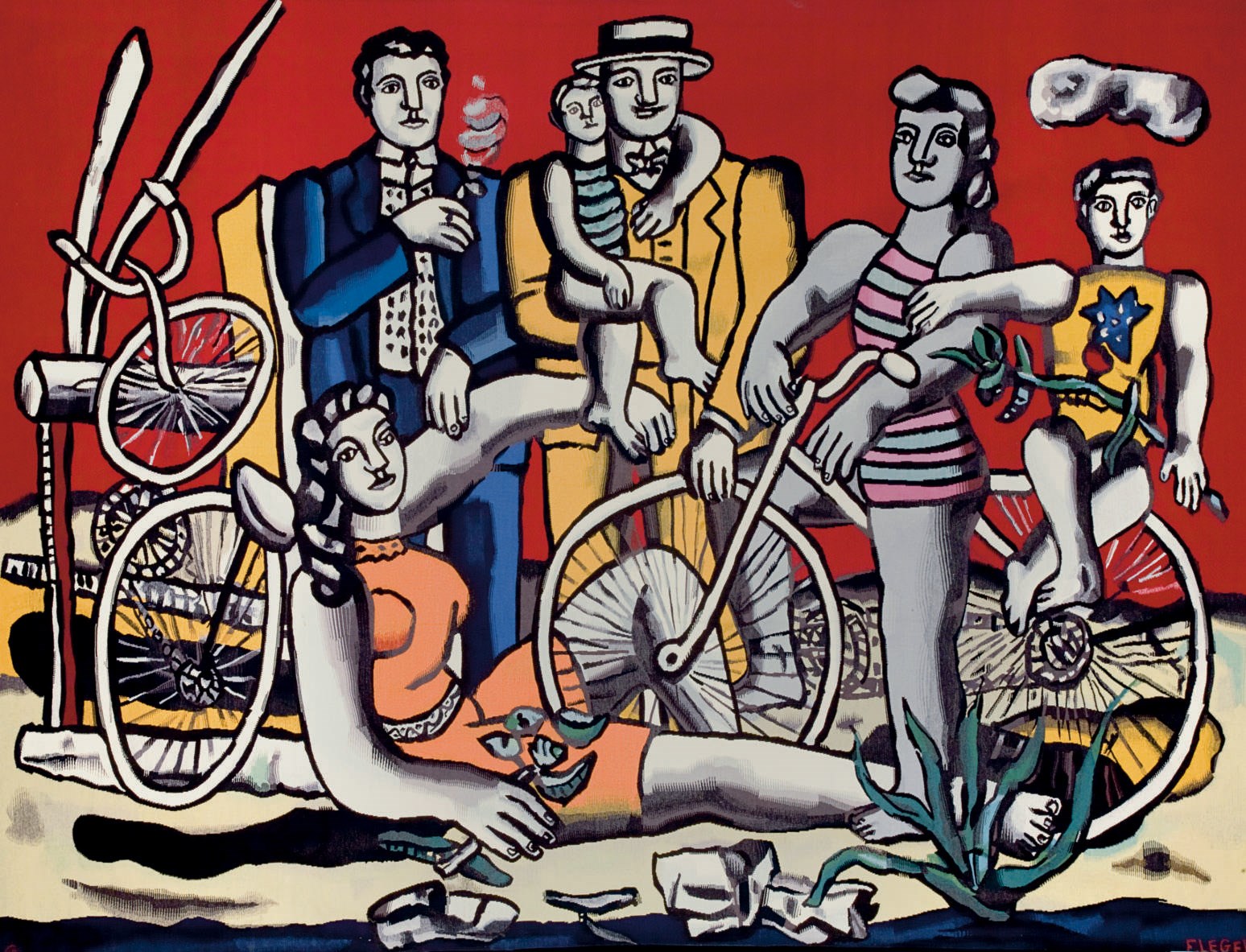 D'APRES LE TABLEAU DE FERNAND LEGER