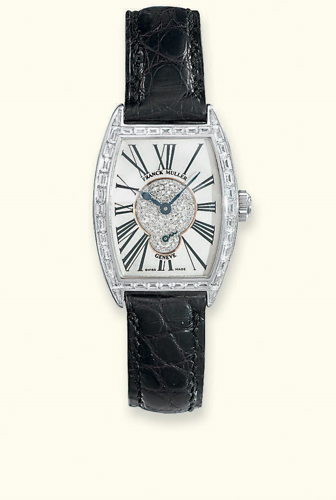 A LADY'S 18 CARAT GOLD AND DIAMOND WRISTWATCH, BY FRANCK MULLER