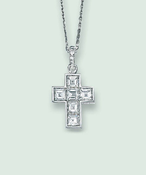 A DIAMOND-SET PENDANT, BY CARTIER