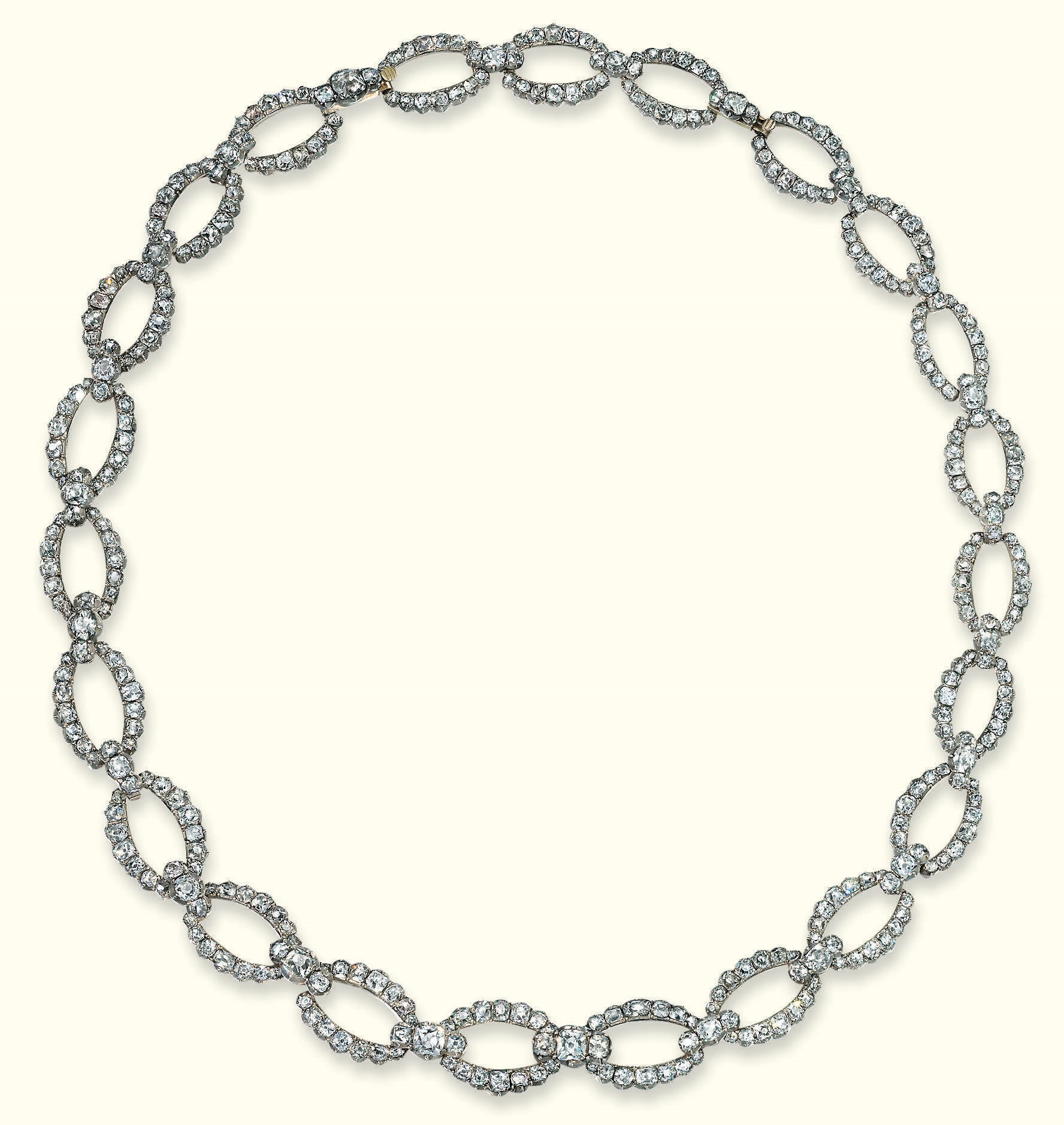A GEORGE III DIAMOND NECKLACE