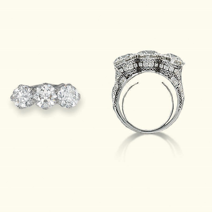 A BELLE EPOQUE DIAMOND RING