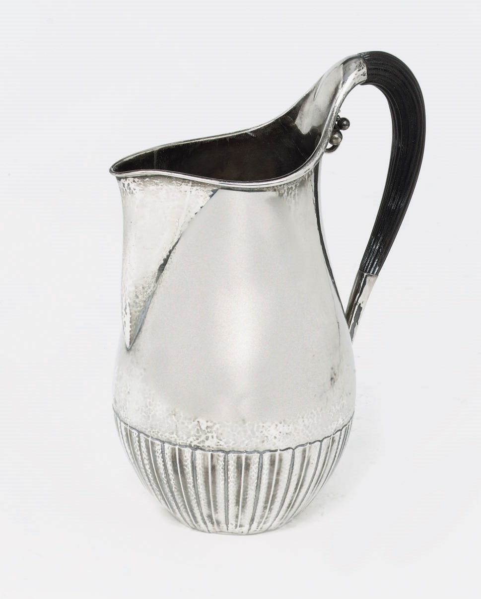 A Danish silver water pitcher
