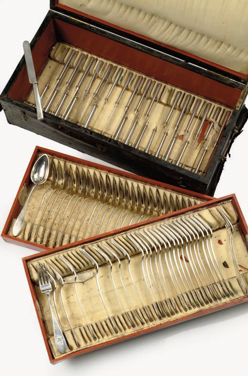 A Royal German silver flatware service
