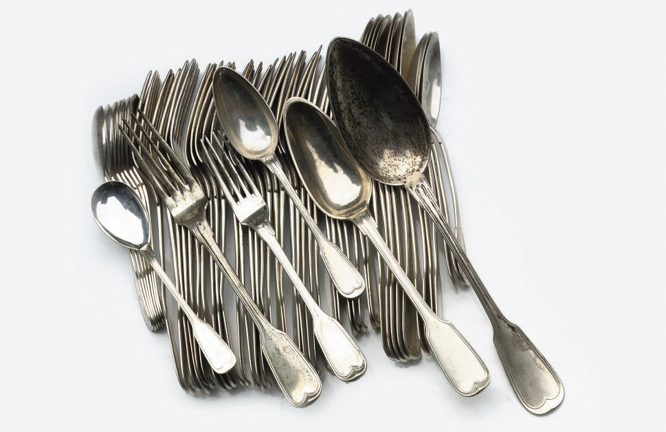 An assorted lot of Royal German silver flatware