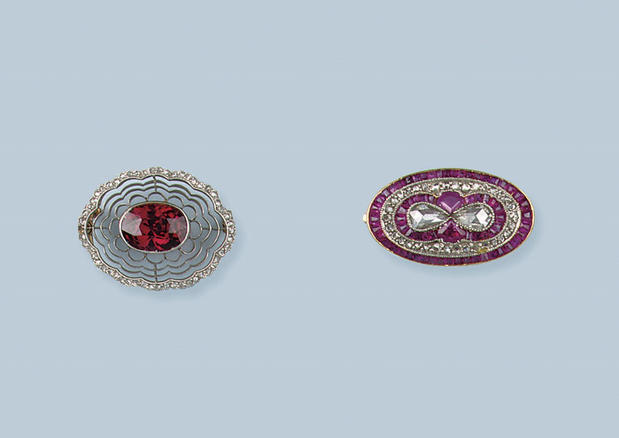 A COLLECTION OF GEM SET AND DIAMOND JEWELS