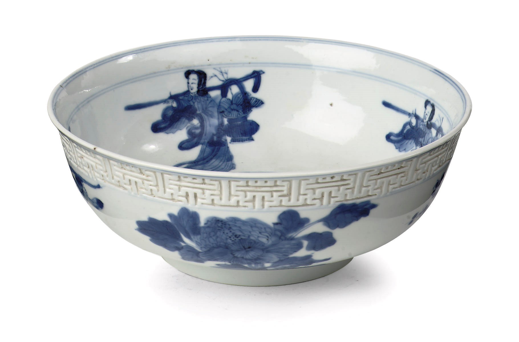 A Chinese blue and white bowl