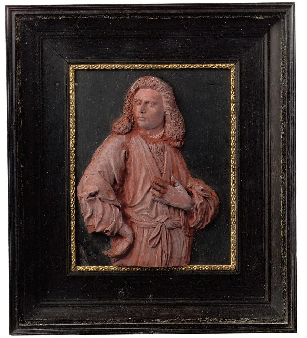 A WAX RELIEF PORTRAIT OF A GENTLEMAN