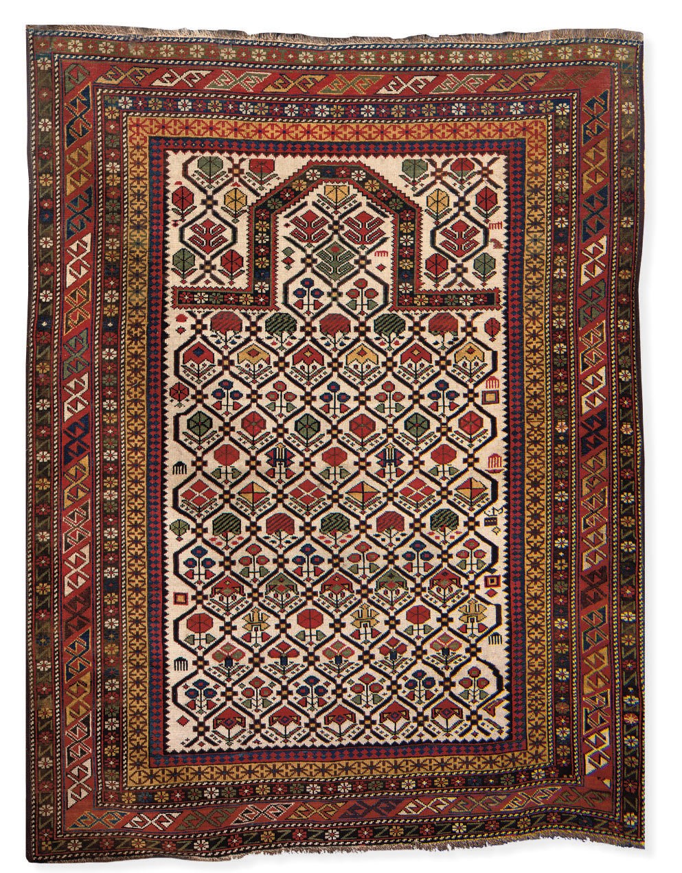A SHIRVAN PRAYER RUG