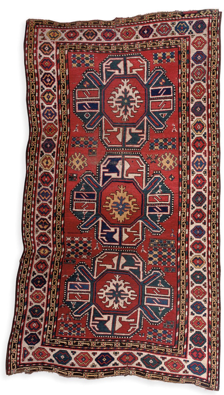 A Kazak rug