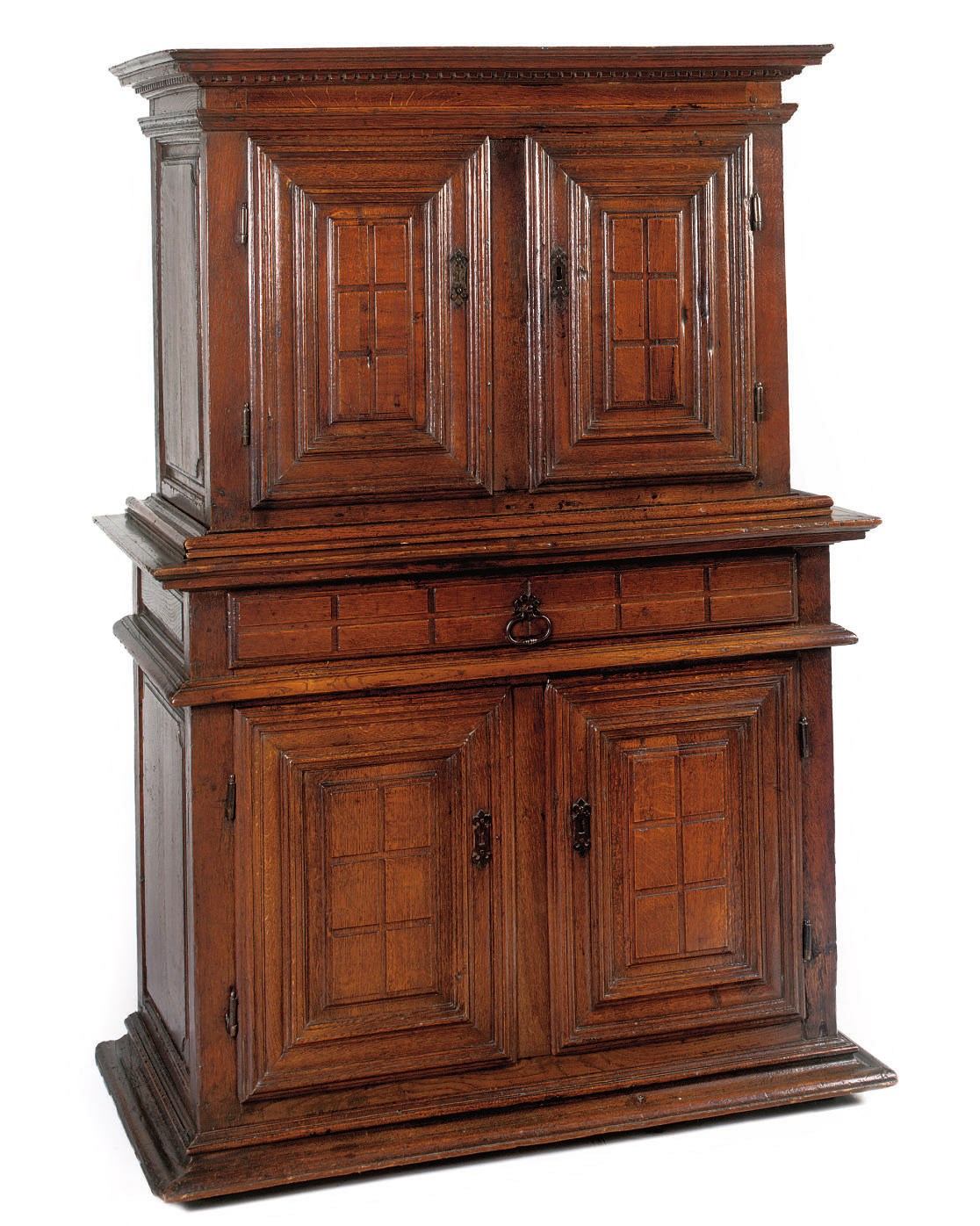 A FRENCH OAK CUPBOARD