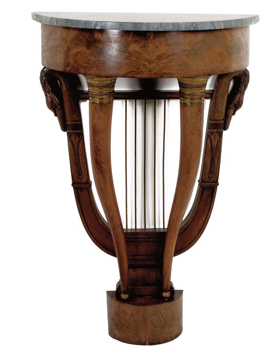 A DUTCH ORMOLU-MOUNTED MAHOGANY CONSOLE TABLE