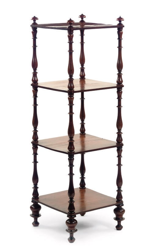 A WILLIAM IV MAHOGANY ETAGERE