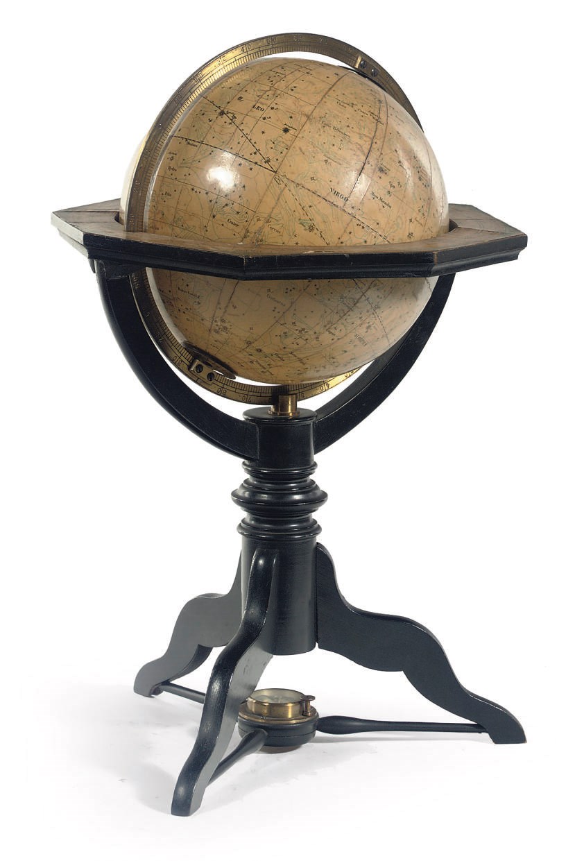 A GERMAN 19 CM. (7.5 IN.) CELESTIAL TABLE GLOBE
