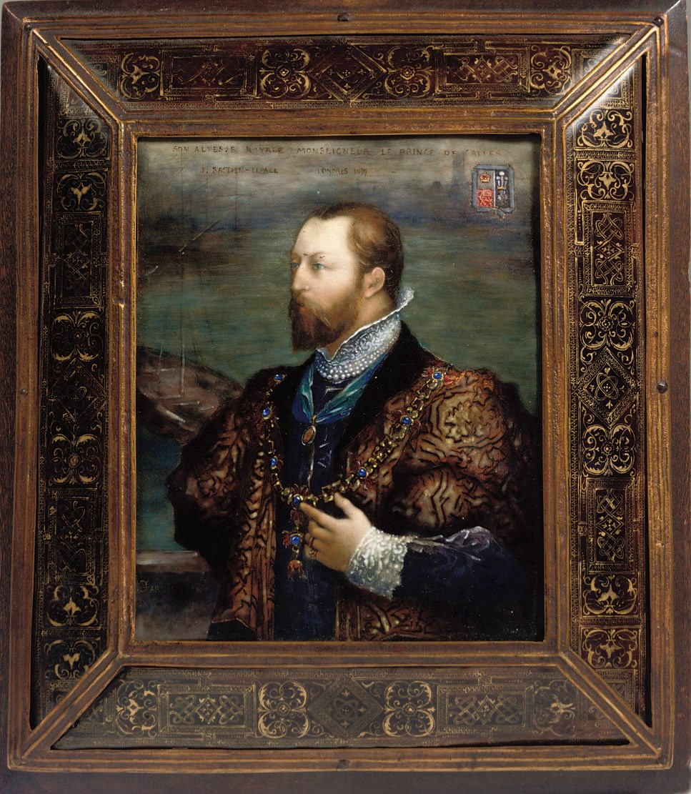 A FRENCH ENAMELLED PLAQUE DEPICTING THE PRINCE OF WALES
