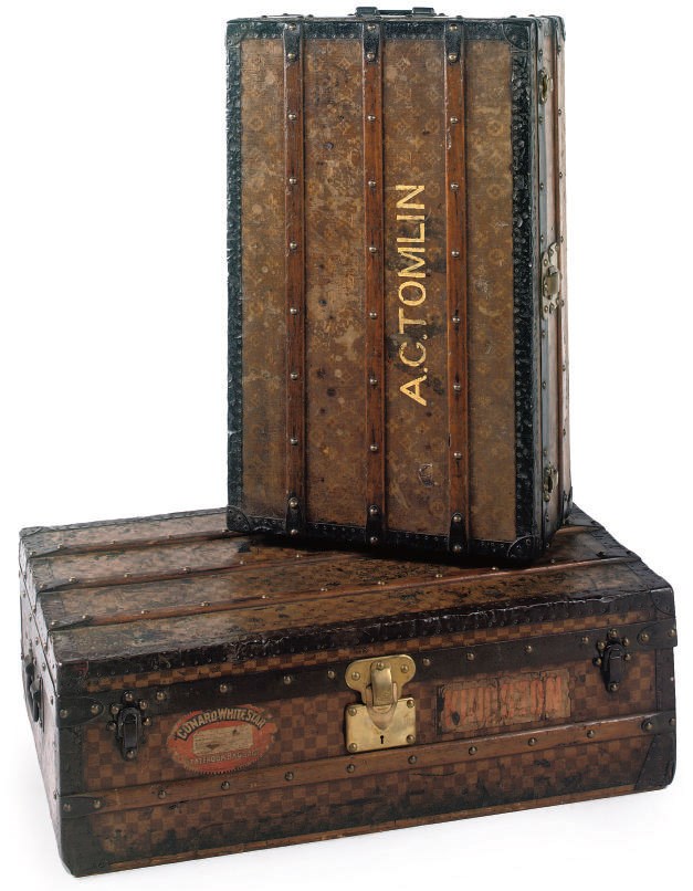 TWO VARIOUS LOUIS VUITTON TRUNKS