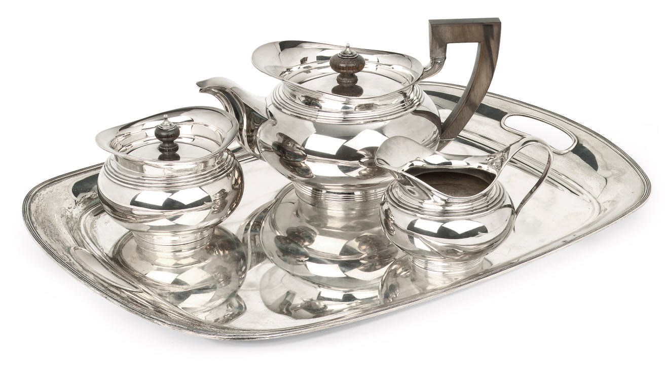 A Dutch silver tea-service