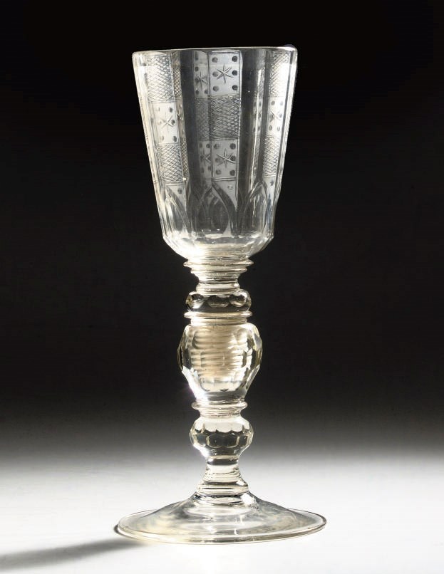 A large German engraved goblet