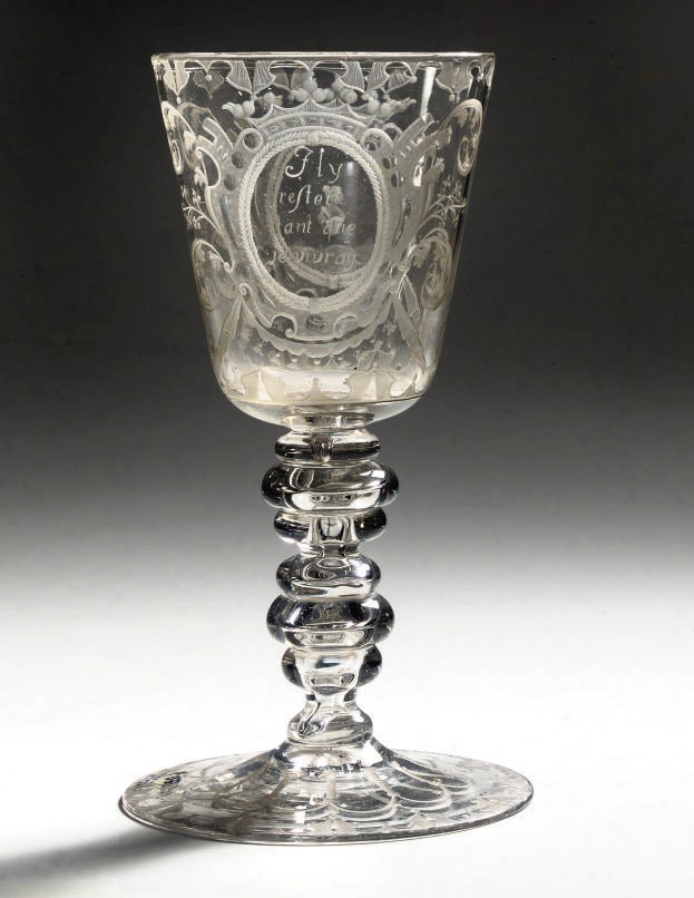A German engraved goblet