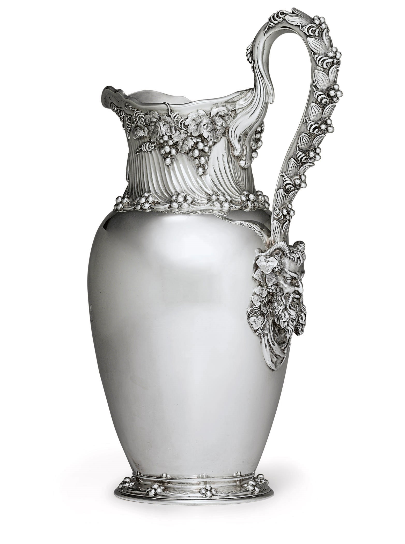 A SILVER WATER PITCHER