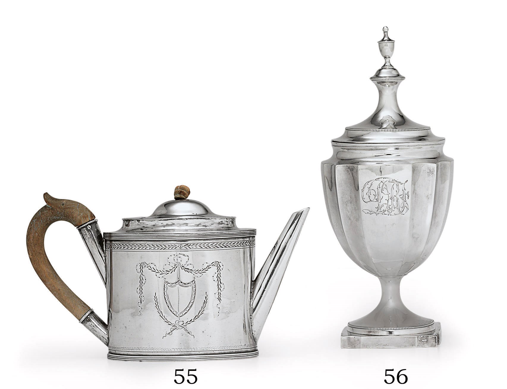 A SILVER TEAPOT OF SOUTHERN INTEREST