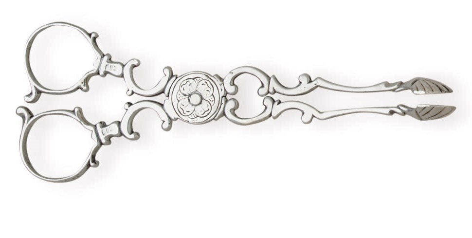 A PAIR OF SILVER SUGAR TONGS