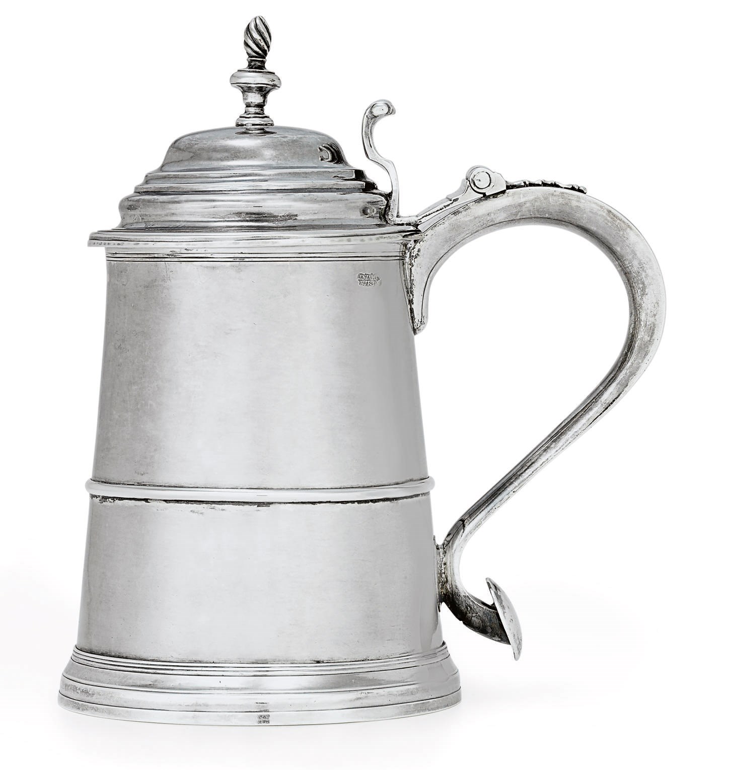 A SILVER TANKARD
