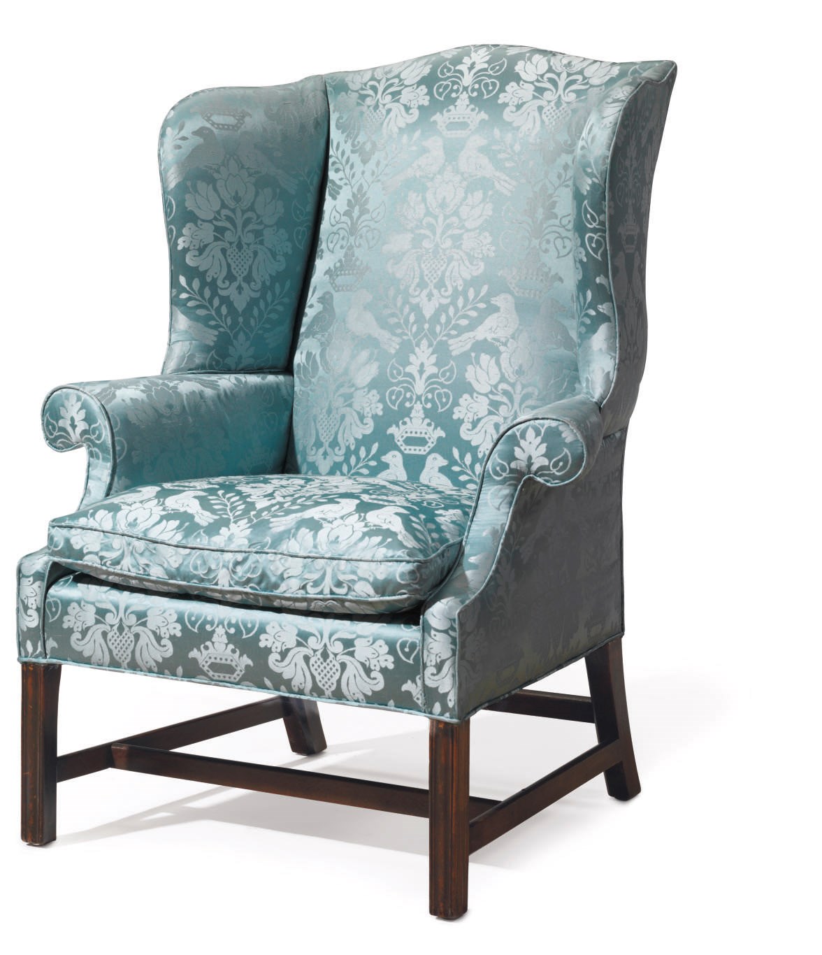 A CHIPPENDALE MAHOGANY EASY CHAIR