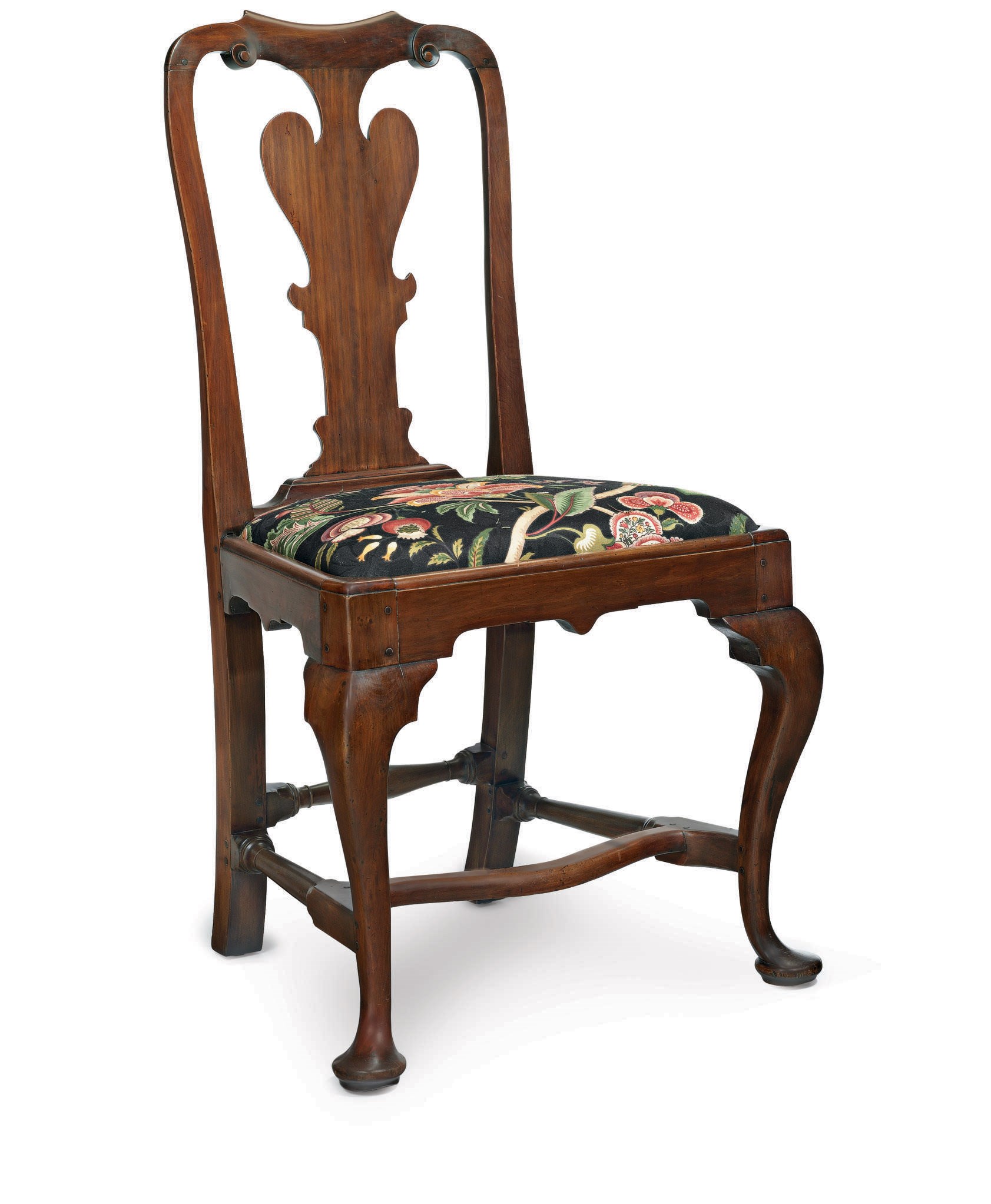 A QUEEN ANNE CEDAR SIDE CHAIR