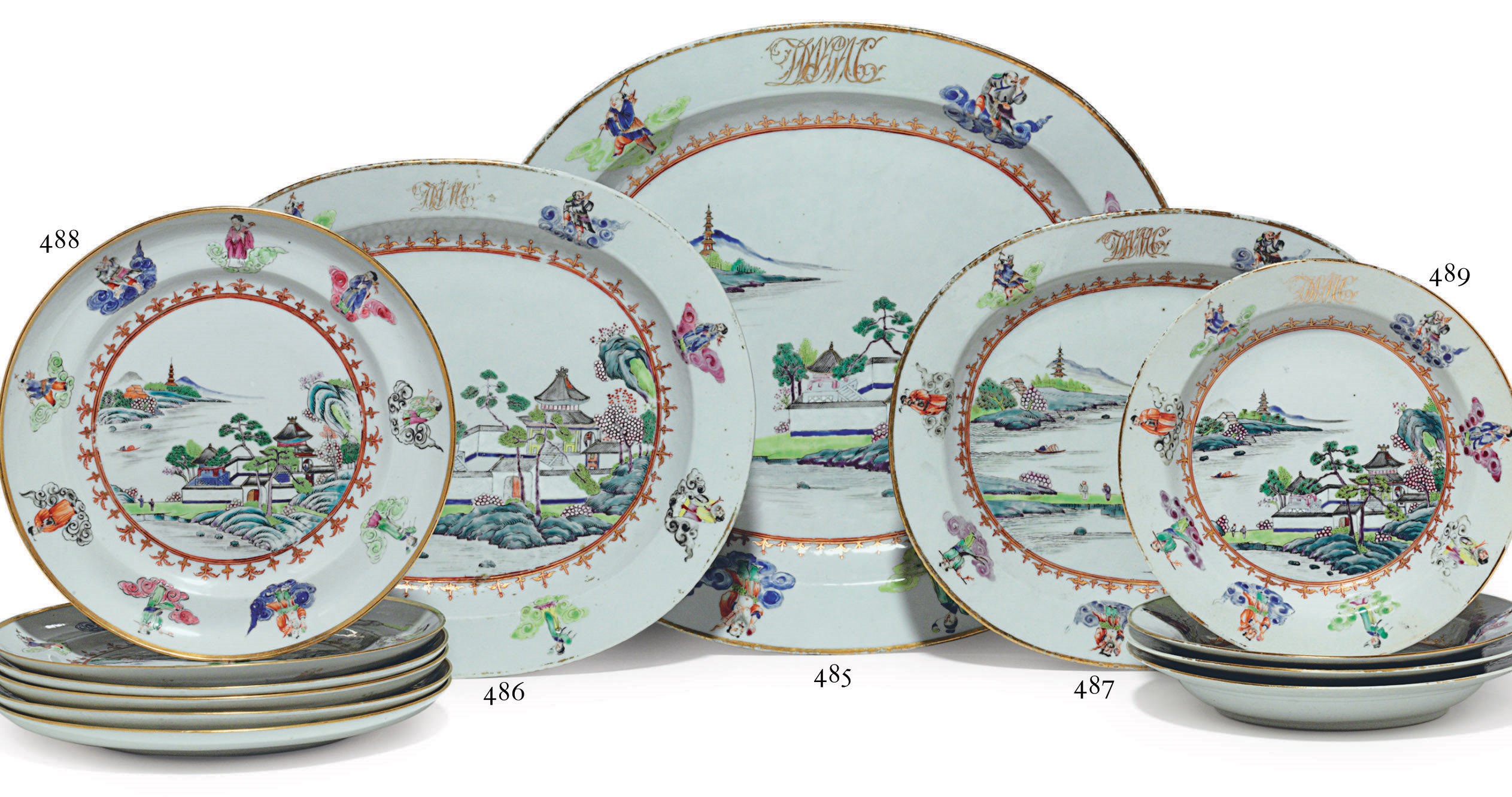 A LARGE PLATTER FROM THE DEWITT CLINTON SERVICE