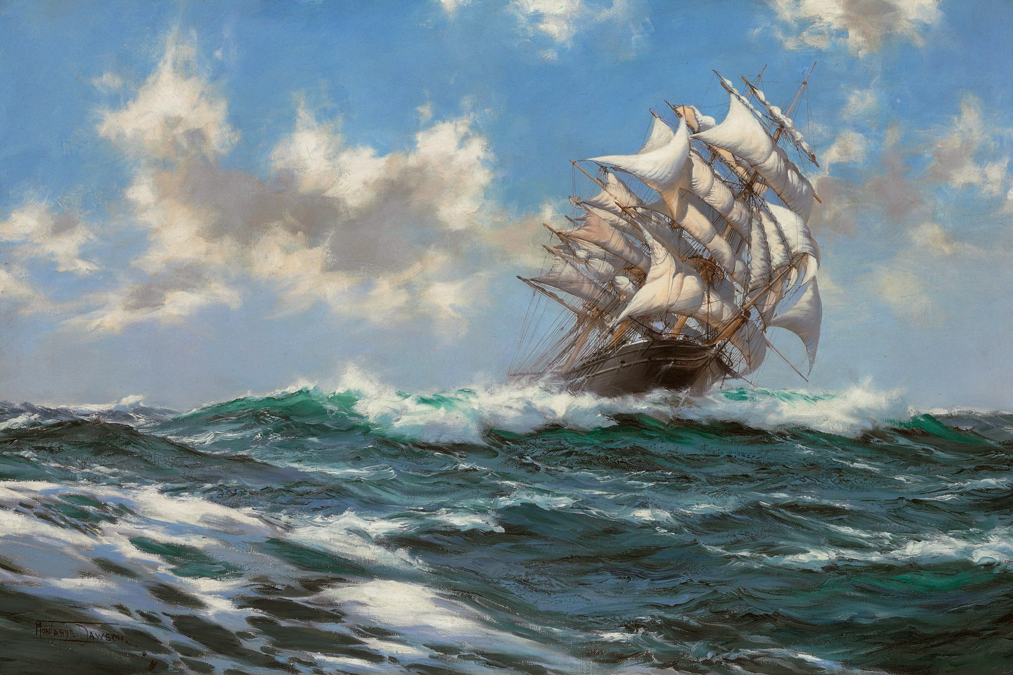 Montague Dawson, F.R.S.A., R.S.M.A. (London 1895-1973 Sussex)