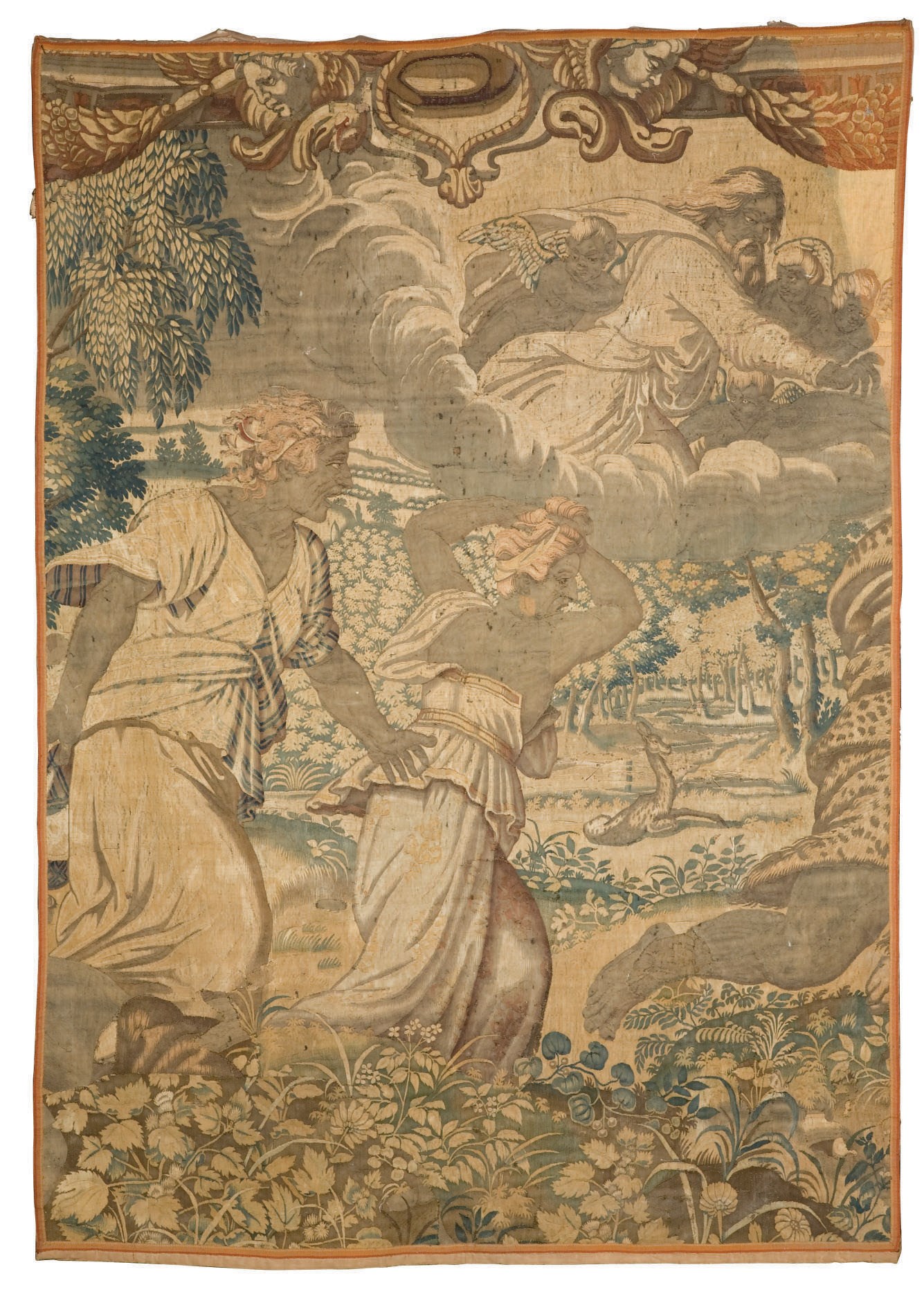 FRAGMENT DE TAPISSERIE FLAMANDE