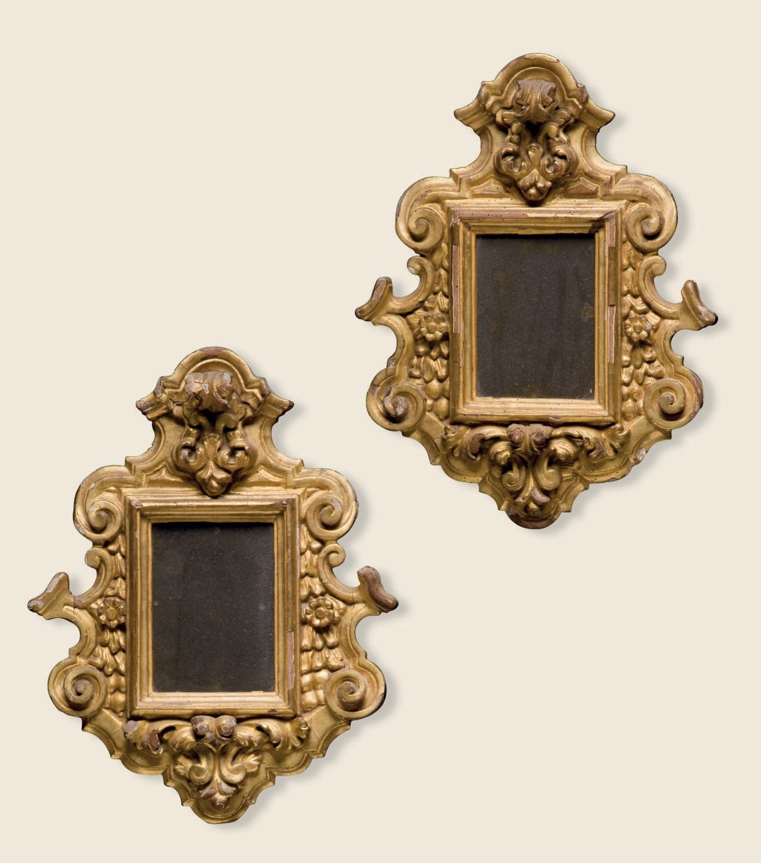 PAIRE DE MIROIRS D'EPOQUE BAROQUE