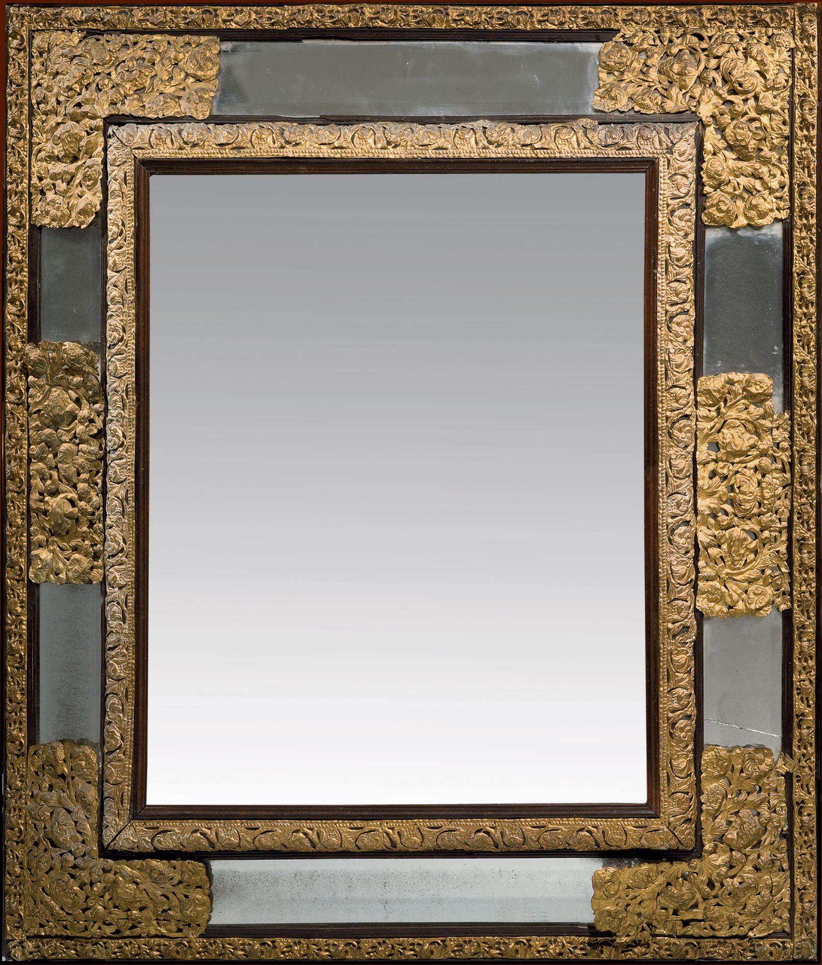 MIROIR A PARECLOSES DE STYLE BAROQUE