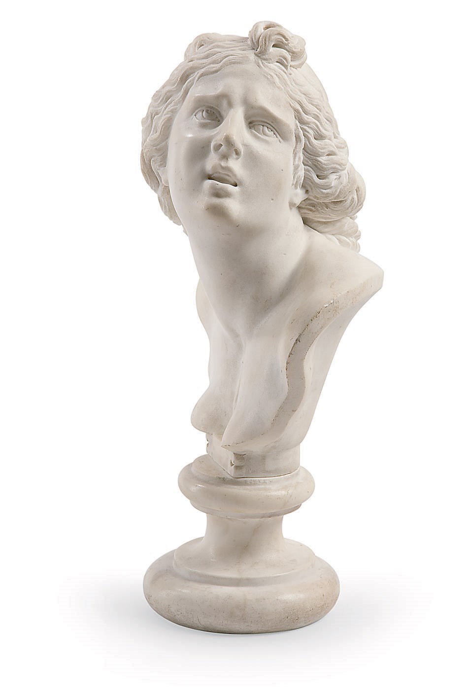 BUSTE EN MARBRE DE CARRARE REPRESENTANT LUCRECE