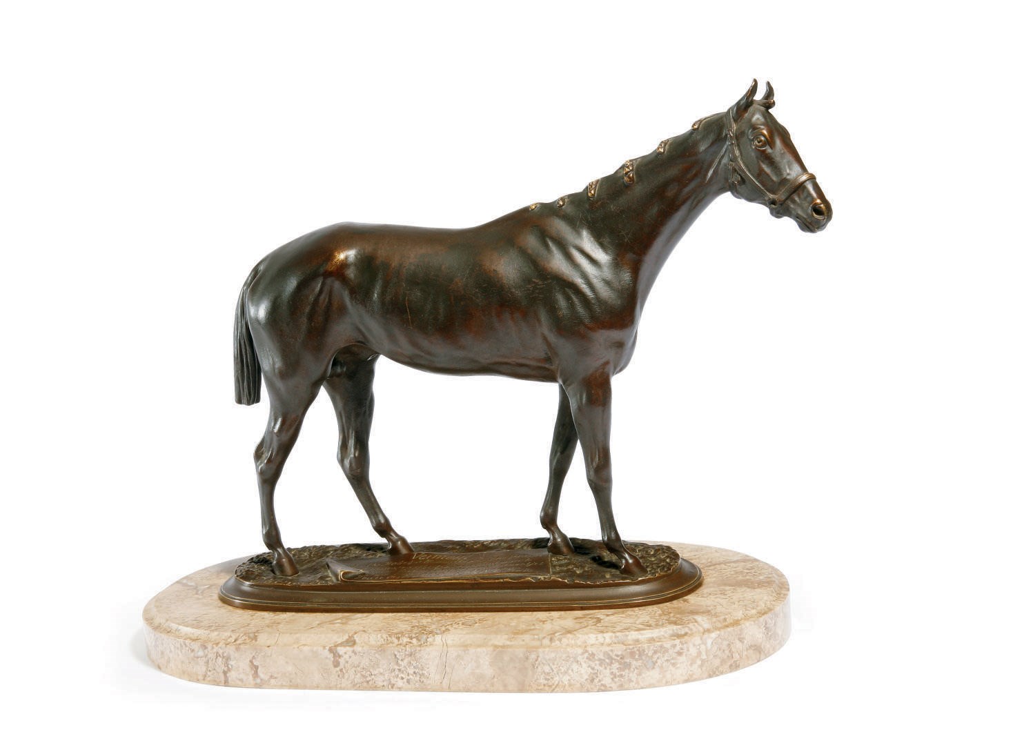 MODELE EN BRONZE REPRESENTANT UN ETALON
